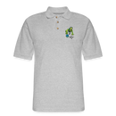 ST4L Sports - Men's Pique Polo Shirt - 4th Street Bowl - heather gray