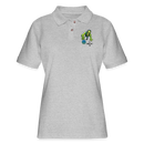 ST4L Sports - Women's Pique Polo Shirt - 4th Street Bowl - heather gray