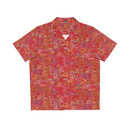 JT Collection - Red Men's Hawaiian Shirt - Graffiti Design