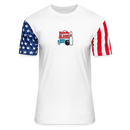 ST4L Sports Adult Stars & Stripes T-Shirt | LAT Code Five™ 3976 - white