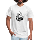 ST4L Sports T-Shirt by Bella + Canvas Made in USA St. Charles Lanes - white