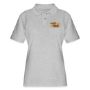 ST4L Sports Women's Pique Polo Shirt - Pirates Crusade - heather gray