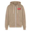 Bella + Canvas Unisex Full Zip Hoodie - tan