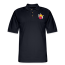 ST4L Sports Men's Pique Polo Shirt - Junior Gold at Imperial - midnight navy