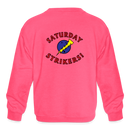 ST4L Sports Kids' Crewneck Sweatshirt - Saturday Strikers - neon pink