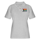 ST4L Sports WOMEN'S Pique Polo Shirt G.R.E.A.T. - heather gray