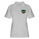 ST4L Sports Women's Pique Polo Shirt - Oasis Lanes - heather gray