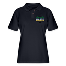 ST4L Sports Women's Pique Polo Shirt - Oasis Lanes - midnight navy