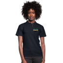 ST4L Sports Women's Pique Polo Shirt - Oasis Lanes - midnight navy