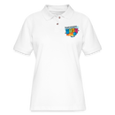 ST4L Sports Women's Pique Polo Shirt - RIOT - white