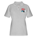 ST4L Sports - WOMEN'S Pique Polo Shirt - Show Me St Louis Classic - heather gray