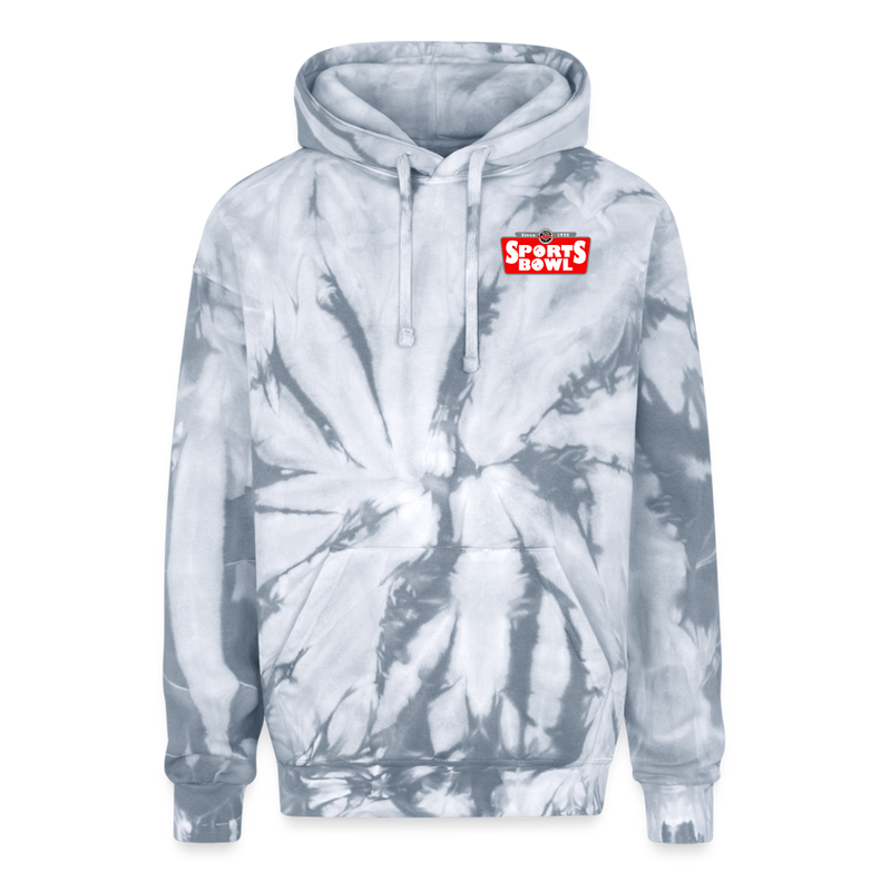 ST4L Sports - Adult Tie Dye Hoodie - Sports Bowl - spider silver