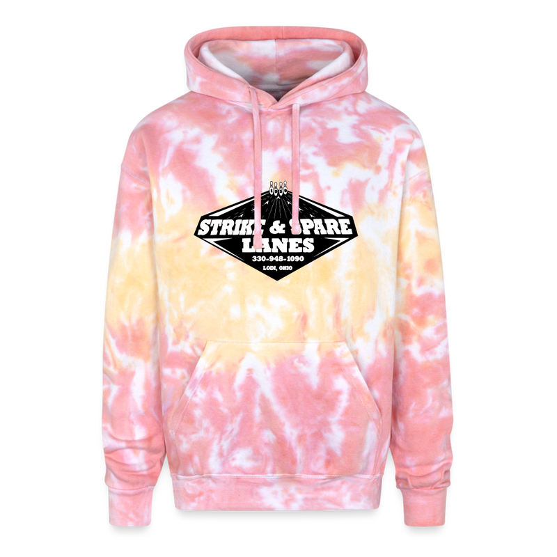 ST4L Sports - Tie Dye Hoodie - Strike & Spare Lanes - funnel cake