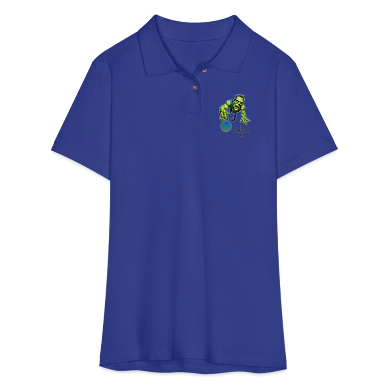ST4L Sports - Women's Pique Polo Shirt - 4th Street Bowl - royal blue