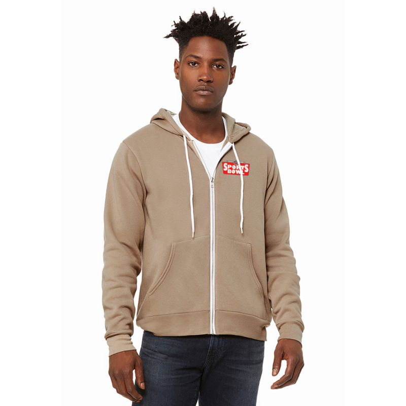 ST4L Sports - Bella + Canvas Unisex Full Zip Hoodie - tan