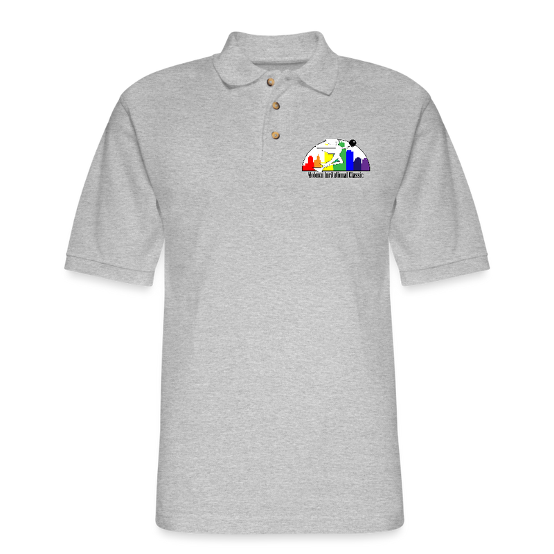 ST4L Sports - Men's Pique Polo - Motown Invitational - heather gray