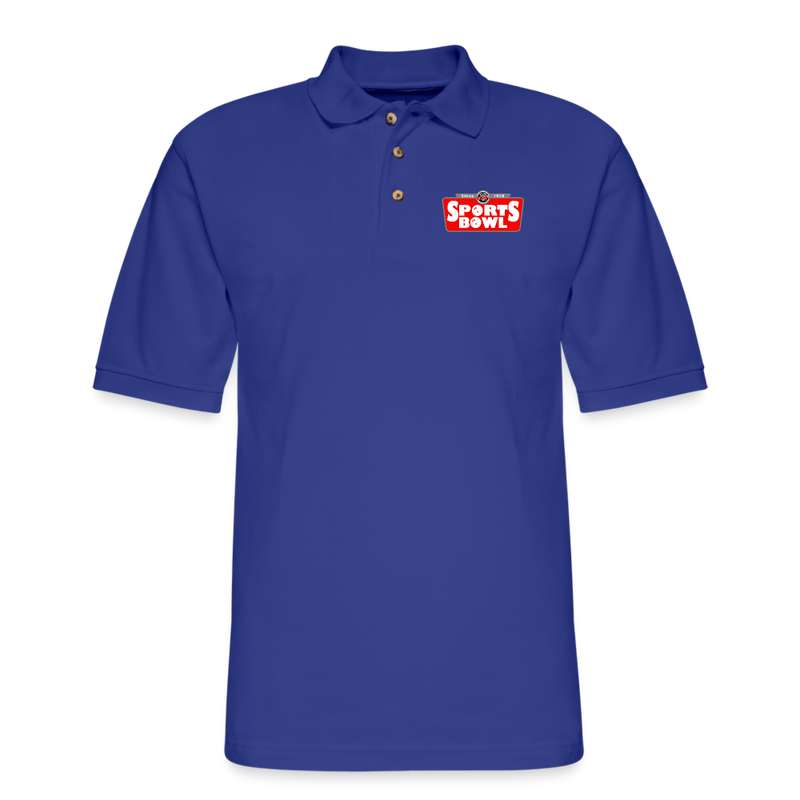 ST4L Sports - Men's Pique Polo Shirt - Sports Bowl - royal blue