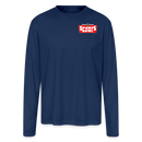 ST4L Sports - Men's Moisture Wicking Performance Long Sleeve T-Shirt - Sports Bowl - navy