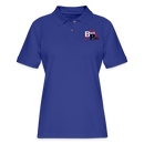 ST4L Sports - Women's Pique Polo Shirt - St louis Black Pride - royal blue