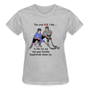 ST4L Sports - Gildan Ultra Cotton Ladies Tee - GRR ICE - heather gray