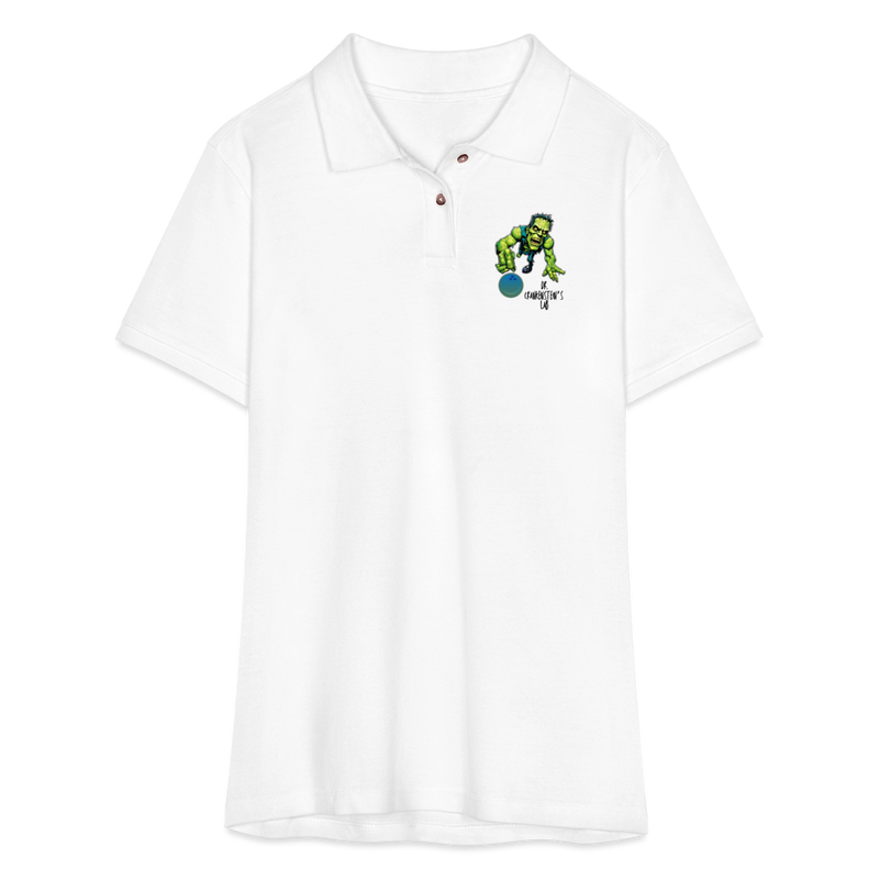 ST4L Sports - Women's Pique Polo Shirt - 4th Street Bowl - white
