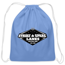 ST4L Sports - Cotton Drawstring Bag - Strike & Spare Lanes - carolina blue
