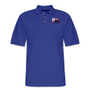 St4L Sports - Men's Pique Polo Shirt - St louis Black Pride - royal blue