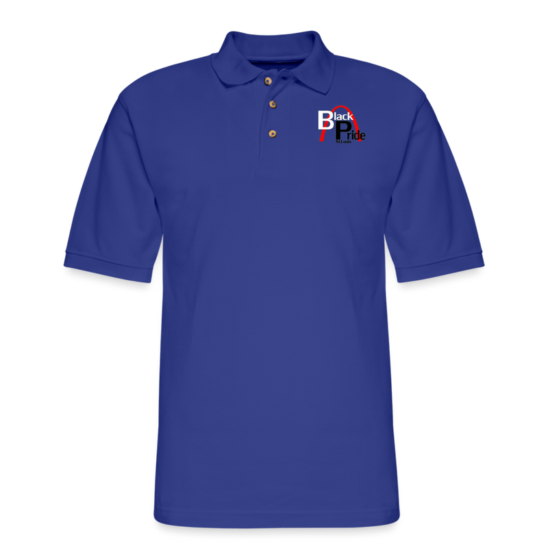 St4L Sports - Men's Pique Polo Shirt - St louis Black Pride - royal blue