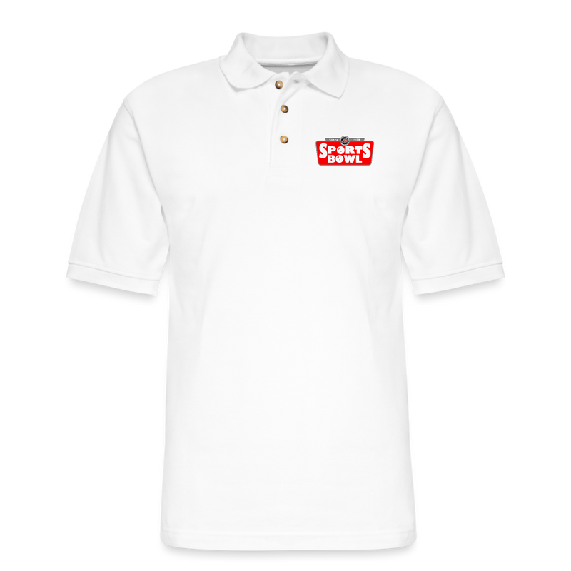 ST4L Sports - Men's Pique Polo Shirt - Sports Bowl - white