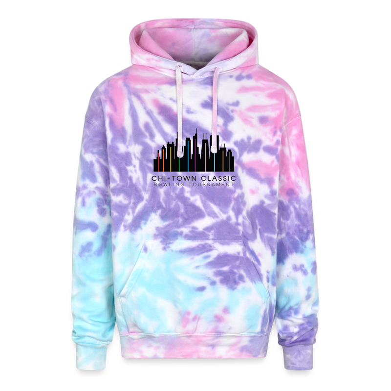 ST4L Sports - Adult Tie Dye Hoodie - Chi Town - cotton candy