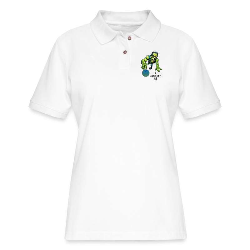ST4L Sports - Women's Pique Polo Shirt - 4th Street Bowl - white