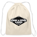 ST4L Sports - Cotton Drawstring Bag - Strike & Spare Lanes - natural
