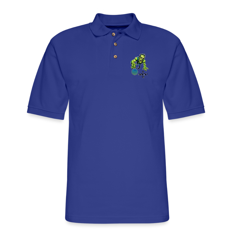ST4L Sports - Men's Pique Polo Shirt - 4th Street Bowl - royal blue