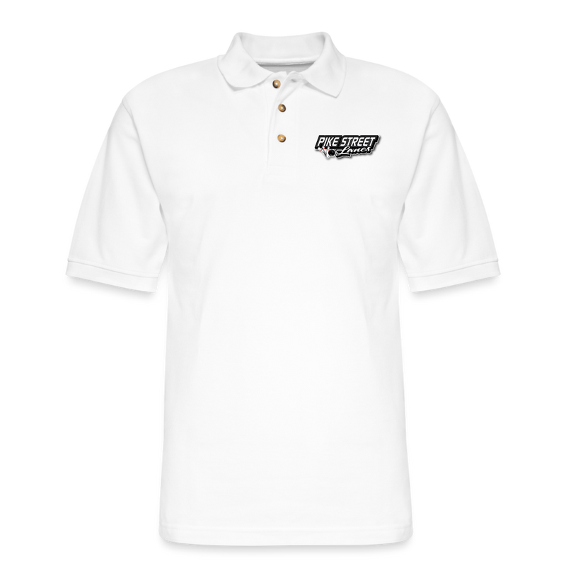 ST4L Sports - Men's Pique Polo Shirt - Pike Street Lanes - white