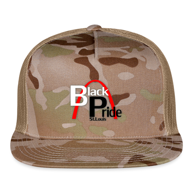 ST4L Sports - Trucker Cap - St Louis Black Pride - MultiCam\tan