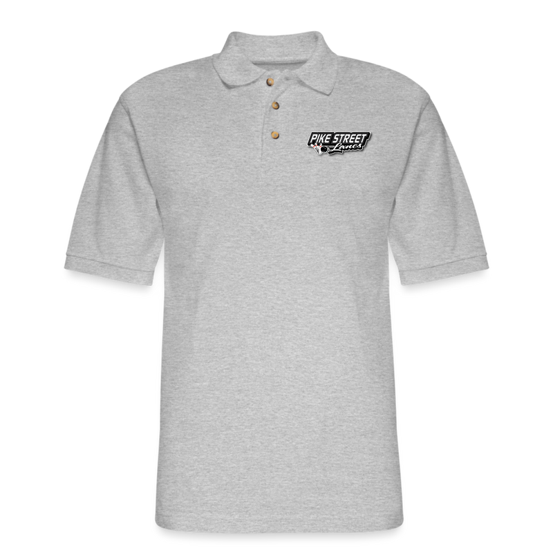 ST4L Sports - Men's Pique Polo Shirt - Pike Street Lanes - heather gray