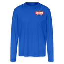 ST4L Sports - Men's Moisture Wicking Performance Long Sleeve T-Shirt - Sports Bowl - royal blue