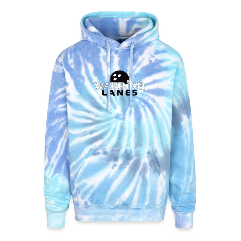 ST4L Sports - Adult Tie Dye Hoodie - Warrior Lanes - blue lagoon