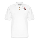St4L Sports - Men's Pique Polo Shirt - St louis Black Pride - white