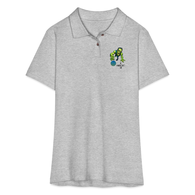 ST4L Sports - Women's Pique Polo Shirt - 4th Street Bowl - heather gray