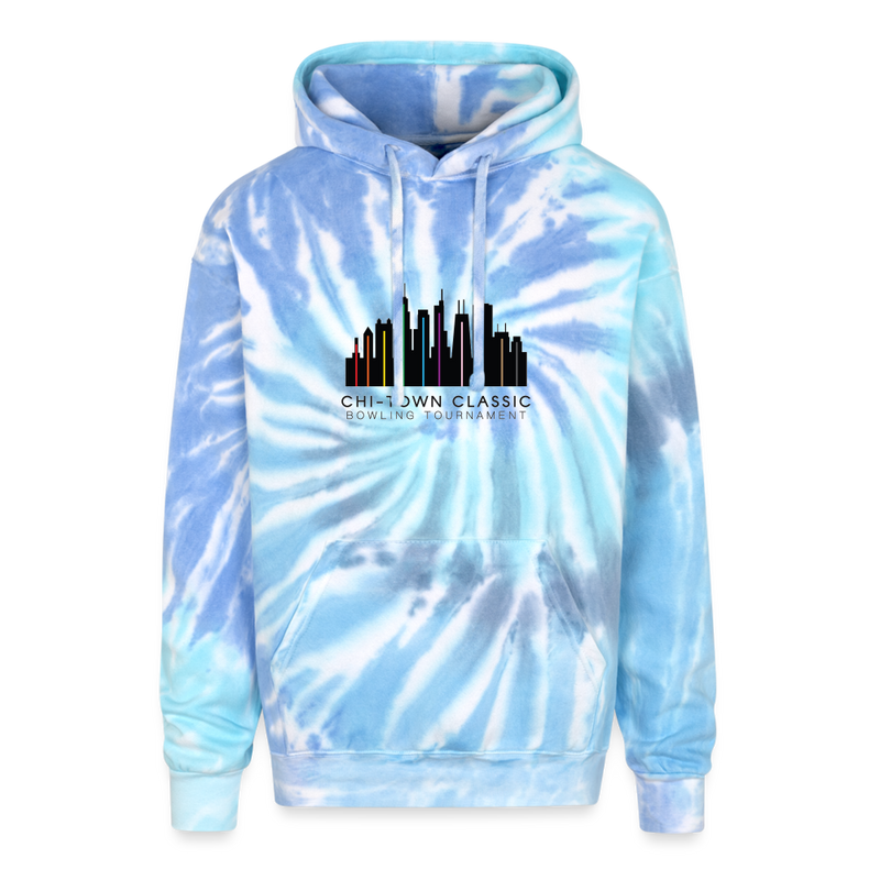 ST4L Sports - Adult Tie Dye Hoodie - Chi Town - blue lagoon