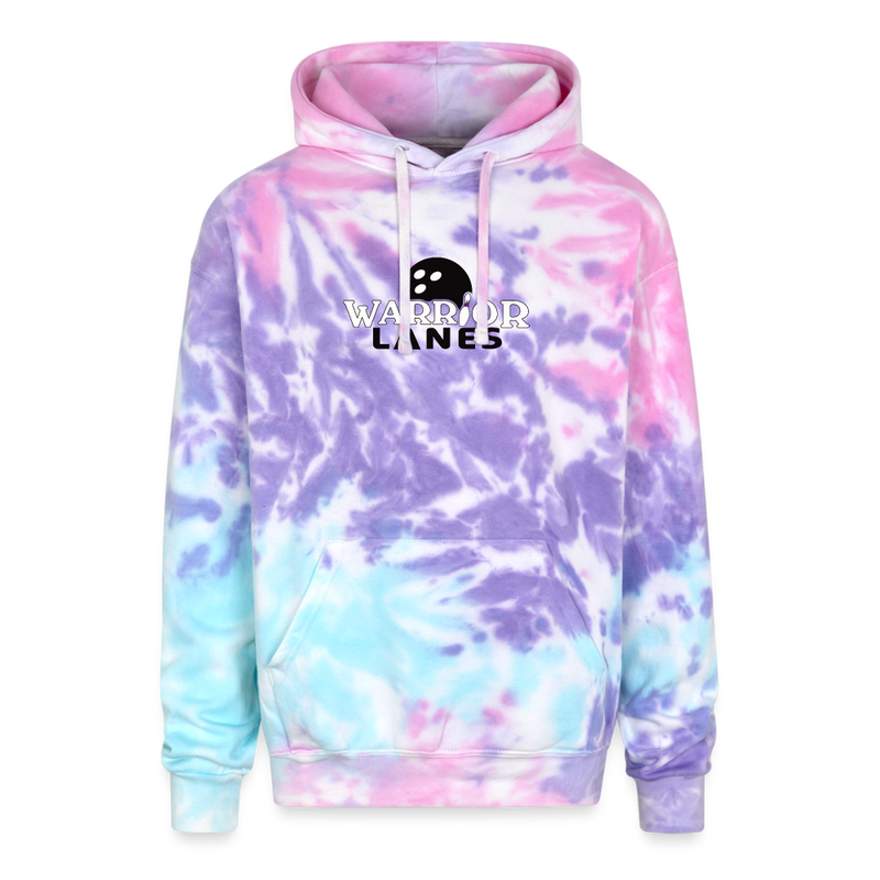 ST4L Sports - Adult Tie Dye Hoodie - Warrior Lanes - cotton candy