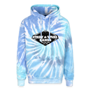 ST4L Sports - Tie Dye Hoodie - Strike & Spare Lanes - blue lagoon