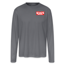 ST4L Sports - Men's Moisture Wicking Performance Long Sleeve T-Shirt - Sports Bowl - gray