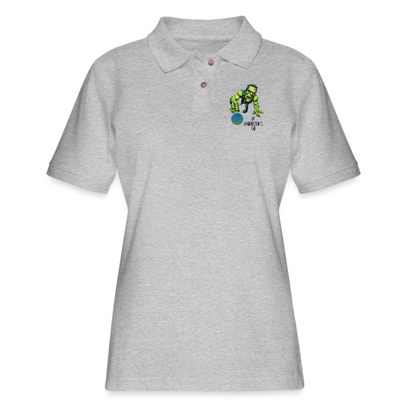 ST4L Sports - Women's Pique Polo Shirt - 4th Street Bowl - heather gray