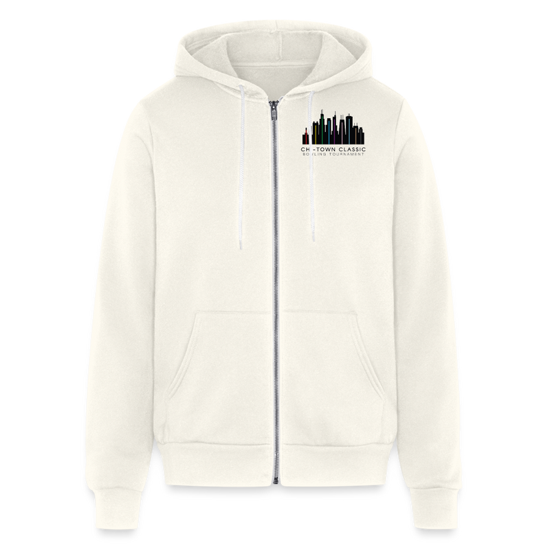 ST4L Sports - Bella + Canvas Unisex Full Zip Hoodie - Chi Town - vintage white