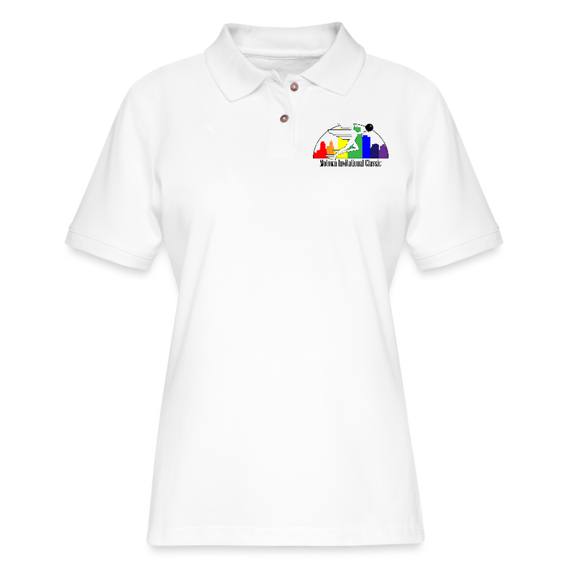 ST4L Sports - Women's Pique Polo - Motown Invitational - white