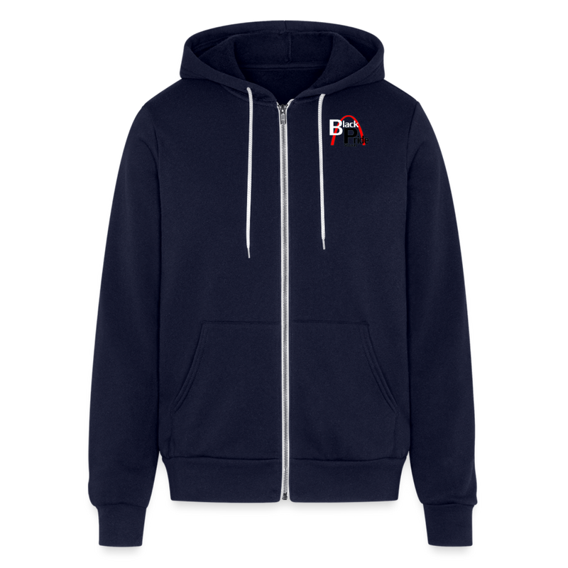 ST4l Sports - Bella + Canvas Unisex Full Zip Hoodie - St Louis Black Pride - navy