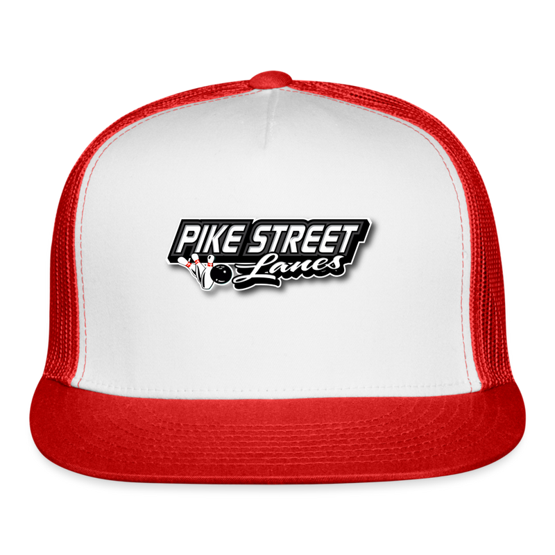 ST4L Sports - Trucker Cap - Pike Street Lanes - white/red