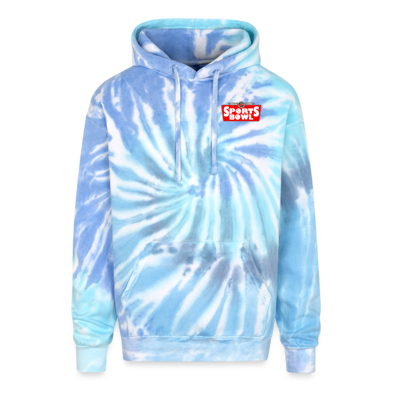 ST4L Sports - Adult Tie Dye Hoodie - Sports Bowl - blue lagoon